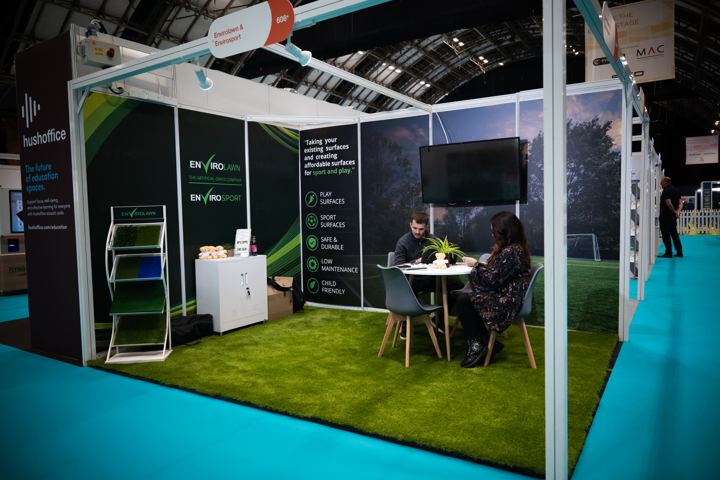 The Envirolawn and Envirosport stand at Education Estates 2026