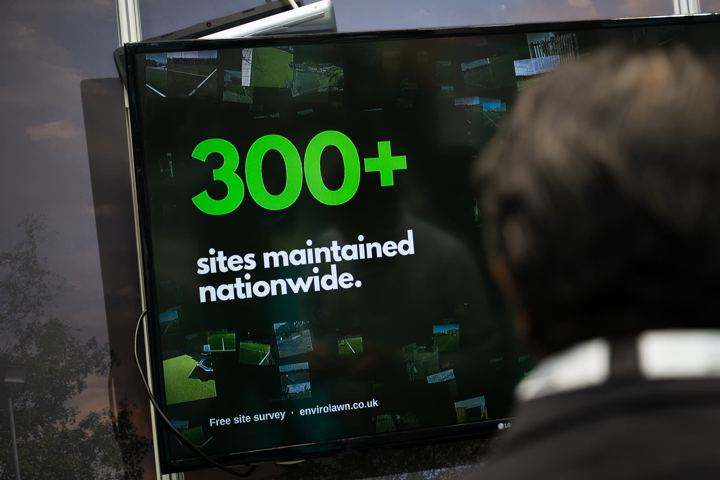 The stand screen: 300+ sites maintained nationwide